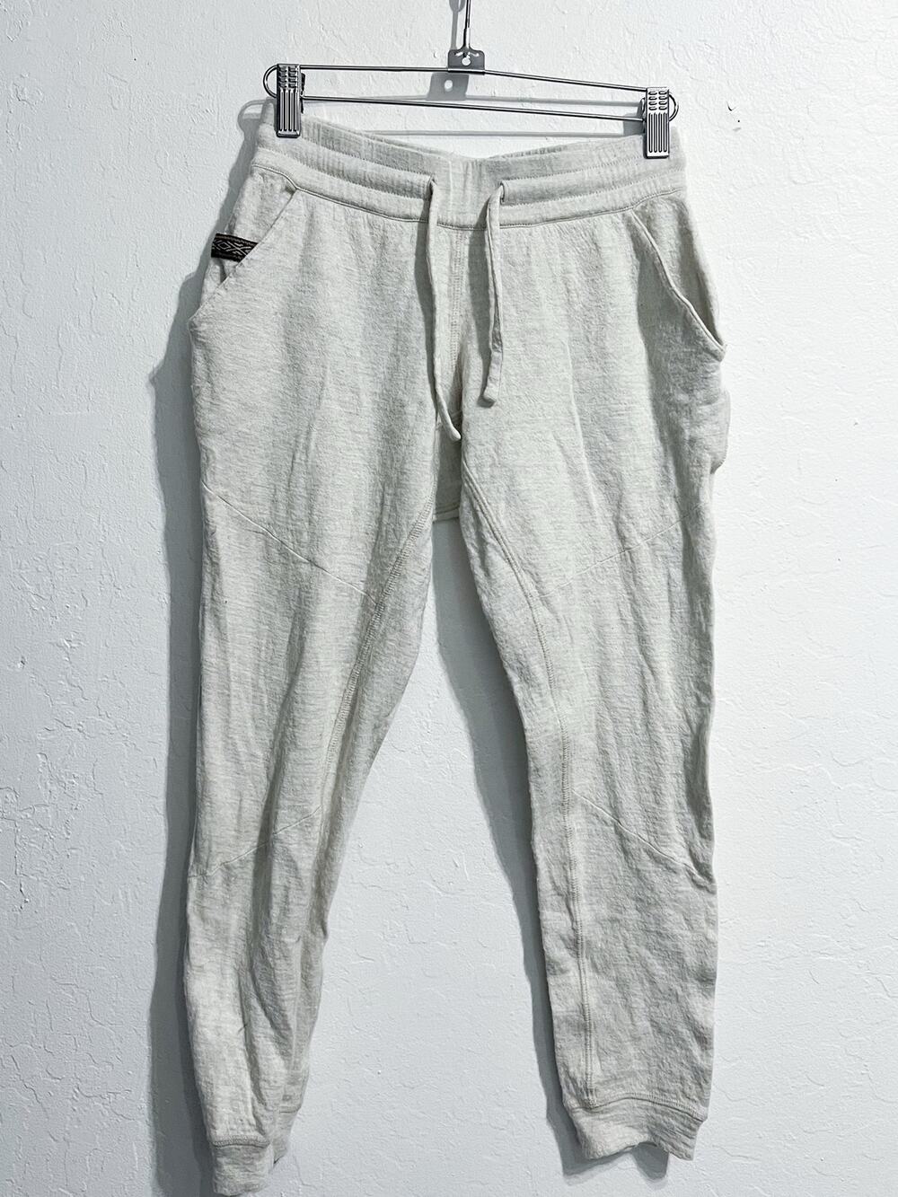 Paka Breathe Joggers Pants XS Alpaca Slim Ivory Cream Drawstring